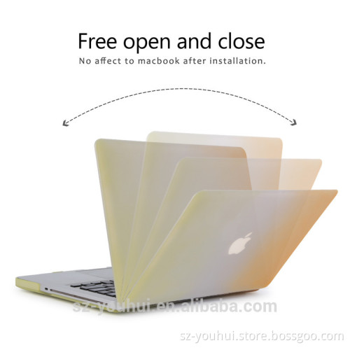 Best Selling Rainbow Color Hard Protective Cover Case for Macbook Pro for Apple Pro Laptop